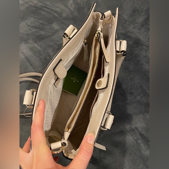 Kate Spade Romy Perri Lane Leather Tote Wkru3192 Cremadevie 288 Vintage - Picture 5 of 7